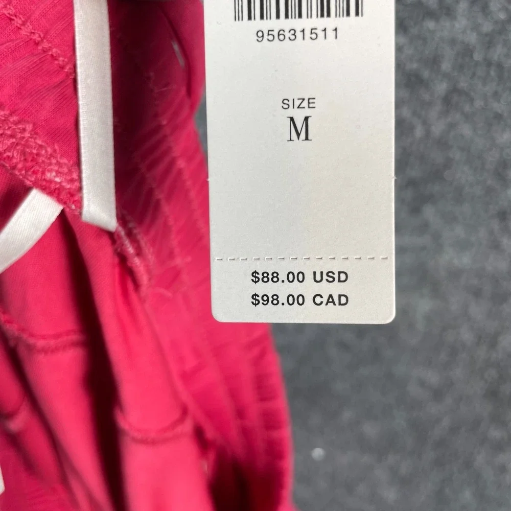 Anthropologie Pants Womens Medium Pink Pull On Drawstring Pockets Cropped‎ $88